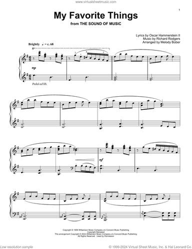 My Favorite Things (arr. Melody Bober)