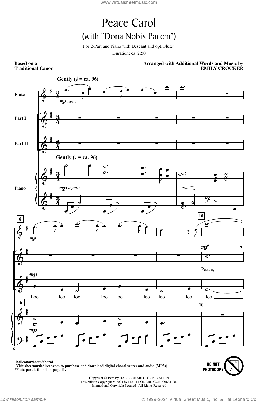 Peace Carol (With Dona Nobis Pacem)