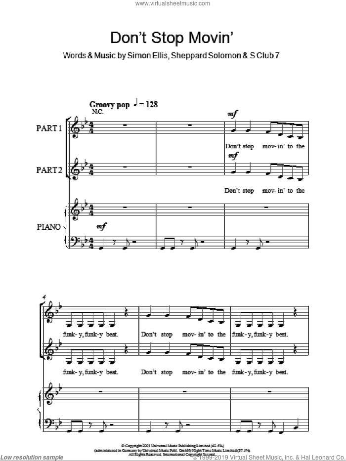 Don't Stop Movin' (arr. Rick Hein)