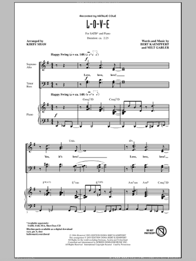L-O-V-E (arr. Kirby Shaw)