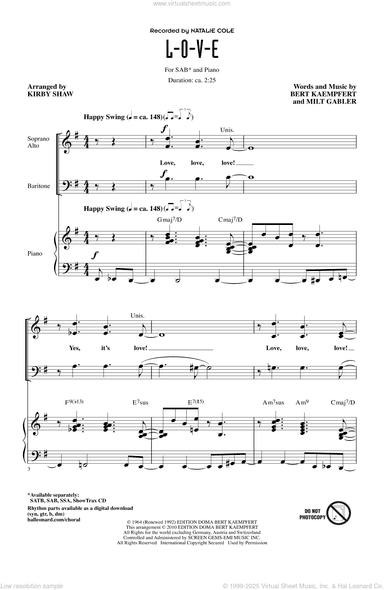 L-O-V-E (arr. Kirby Shaw)