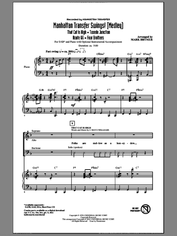 Manhattan Transfer Swings! (Medley)