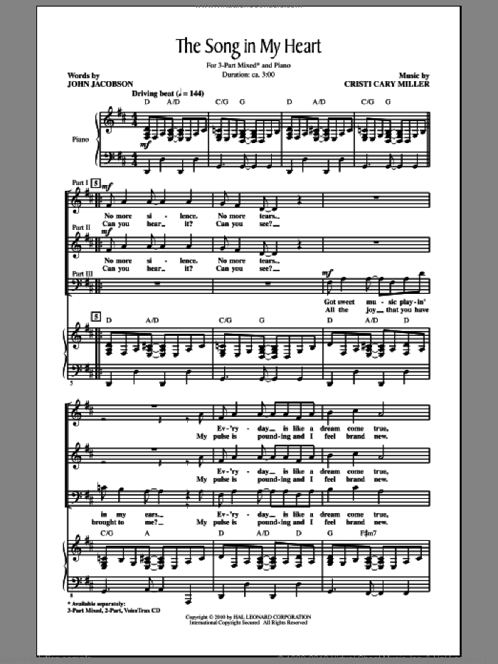 The Song In My Heart