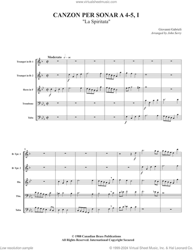 Canzon per Sonar A 4-5, I (La Spiritata)