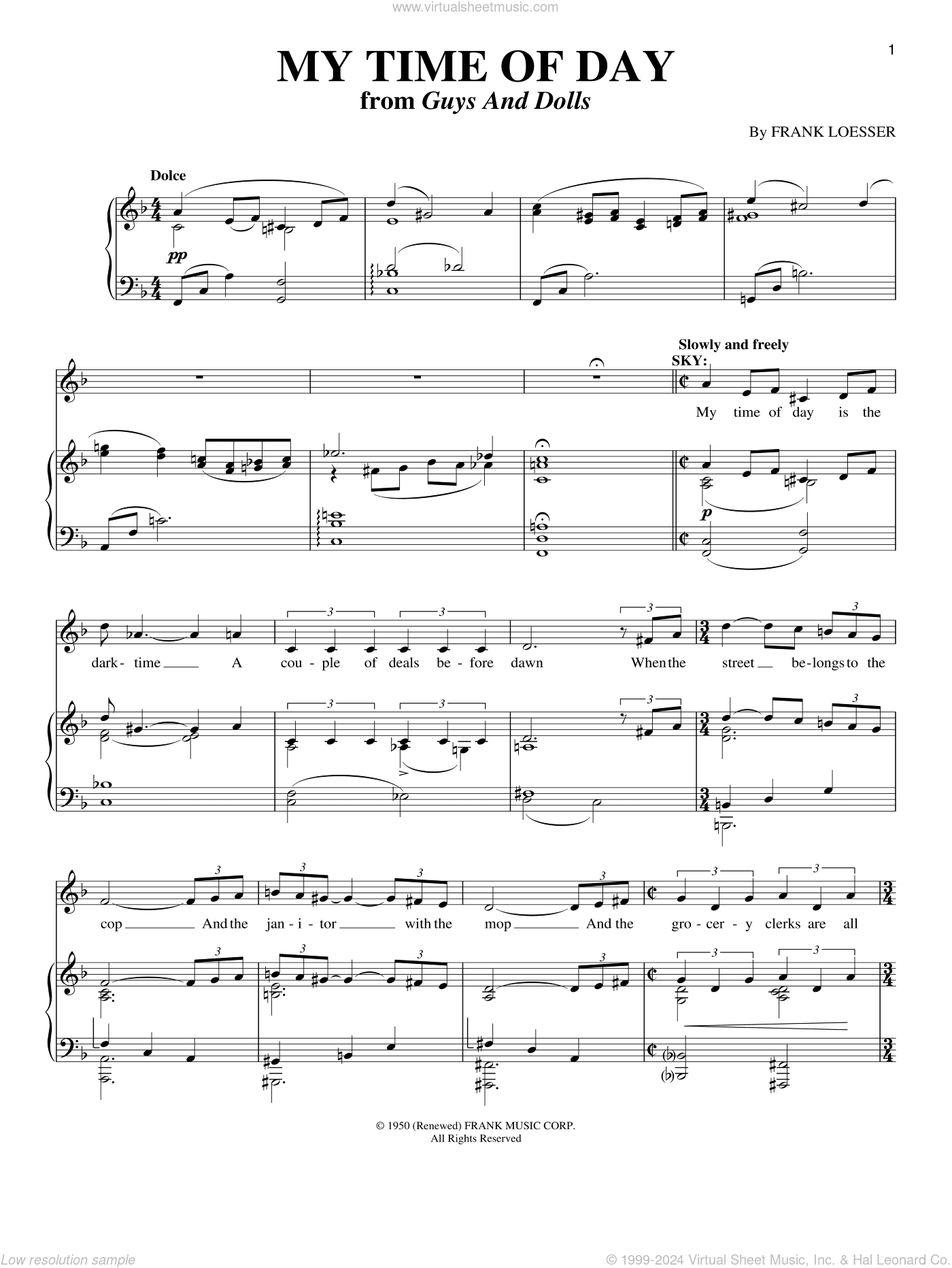 My Time Of Day (from Guys And Dolls)