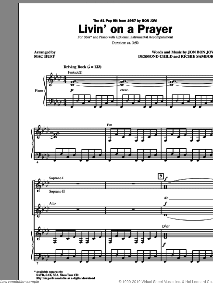 Livin' On A Prayer (arr. Mac Huff)