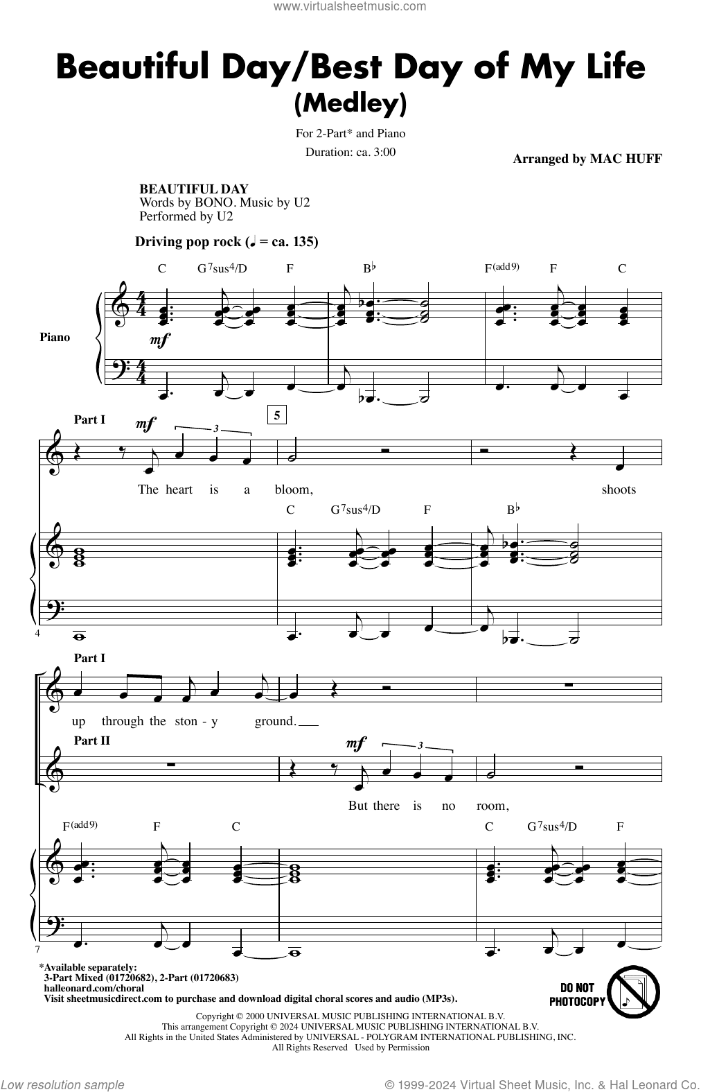 Beautiful Day/Best Day Of My Life (Medley)