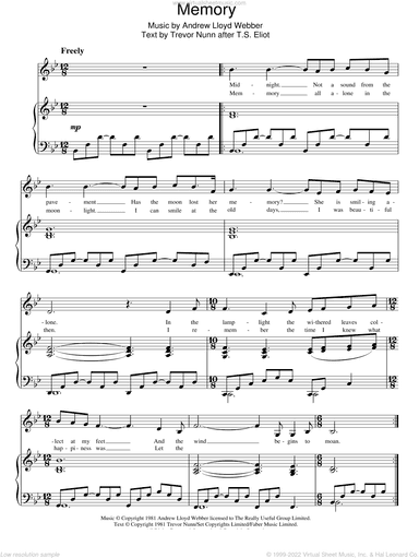 Memory (from Cats), (easy)