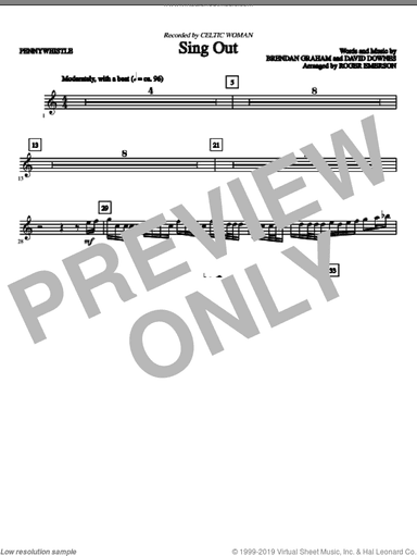 Sing Out (complete set of parts)