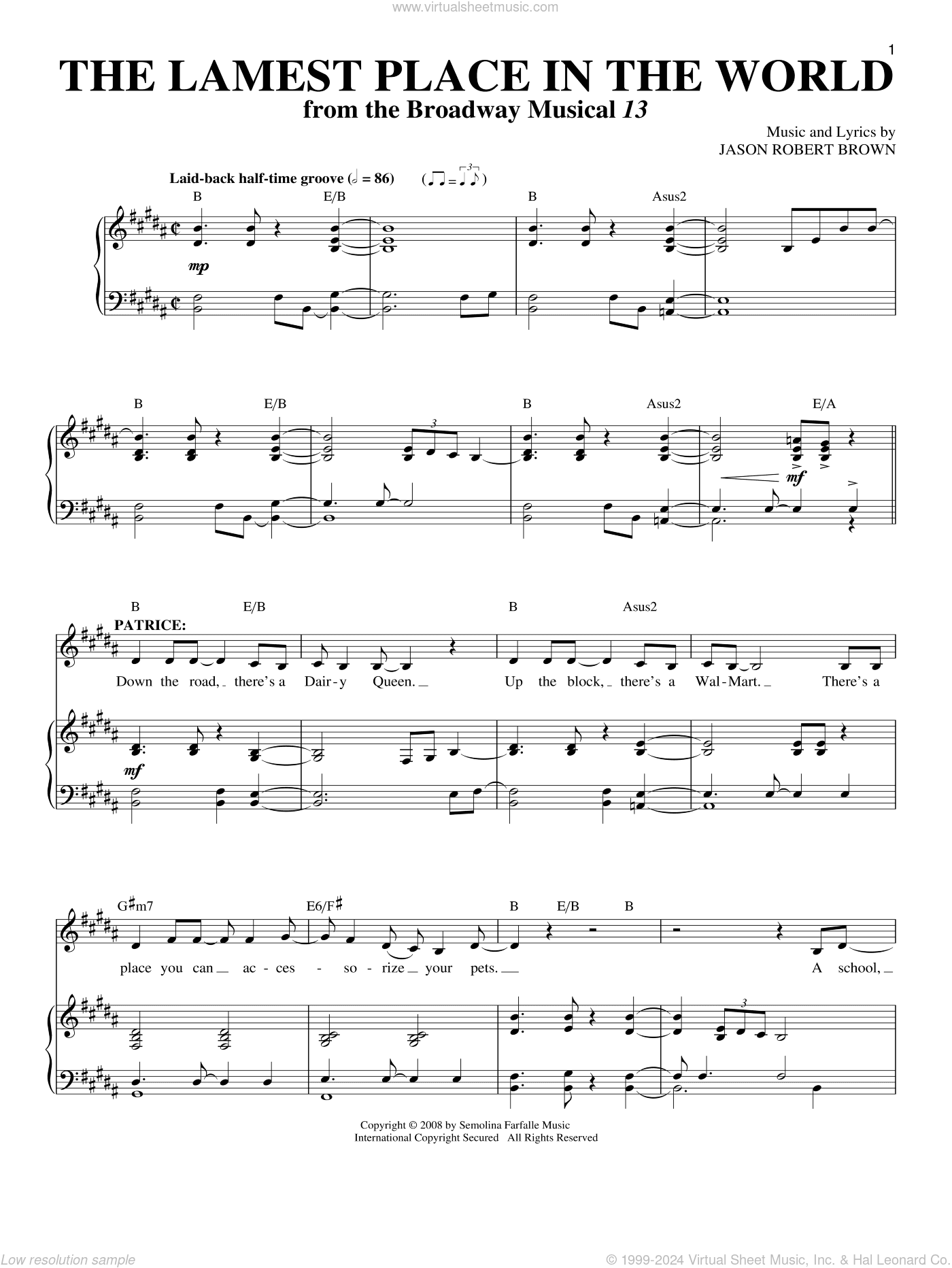 The Lamest Place In The World (from 13: The Musical)