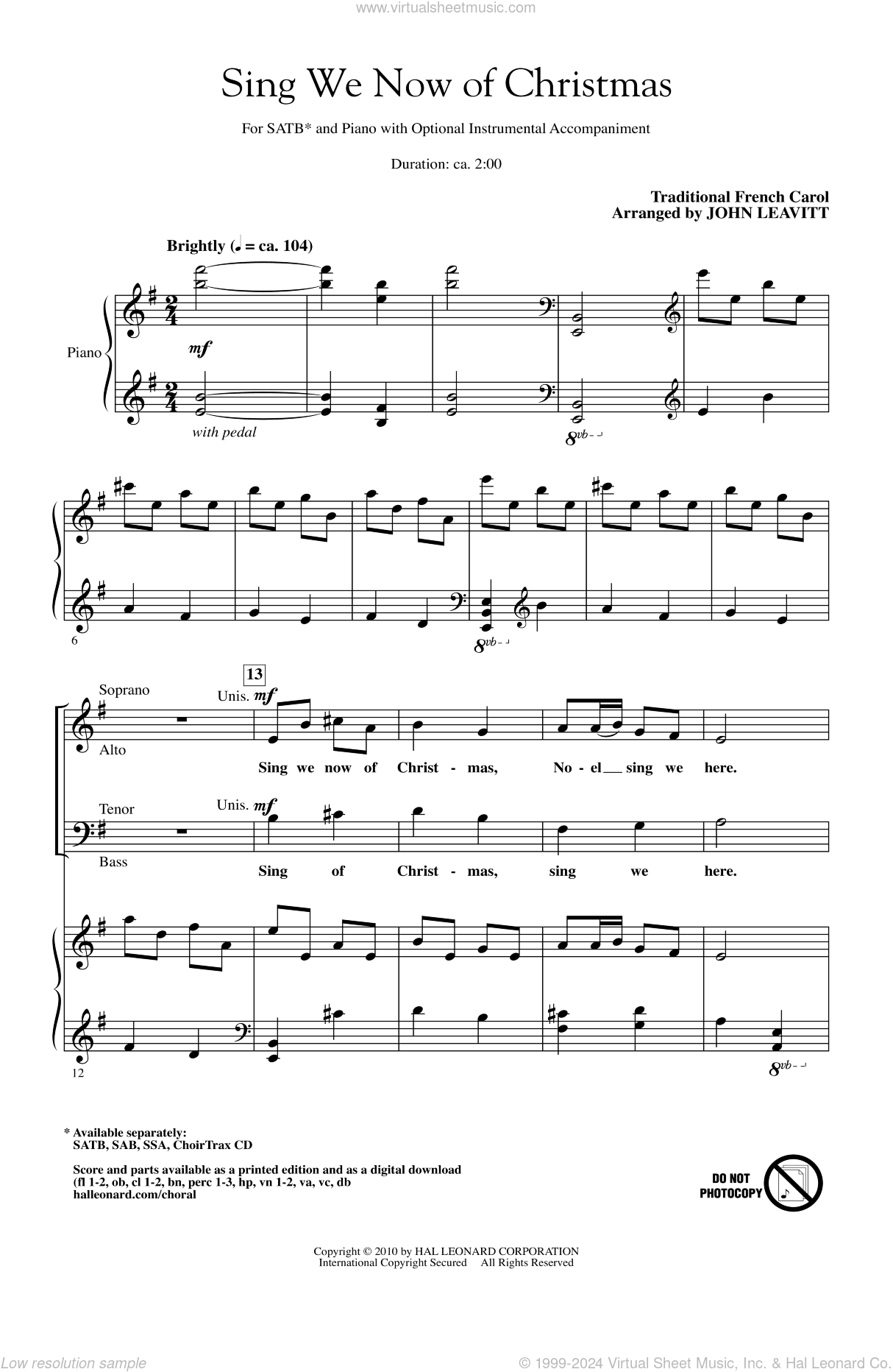 Sing We Now Of Christmas