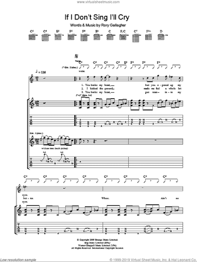 If I Don't Sing I'll Cry