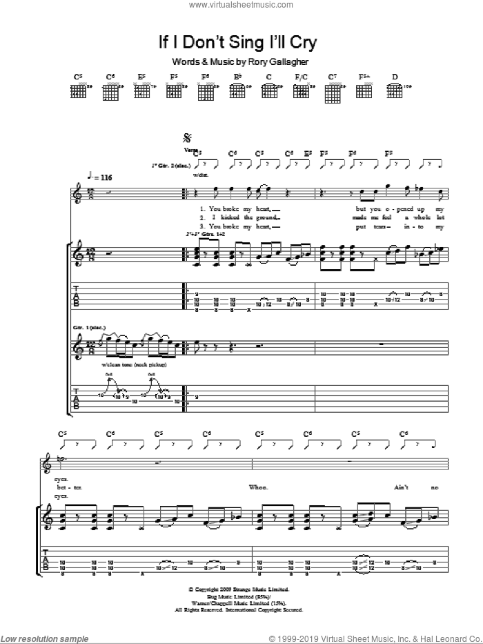 If I Don't Sing I'll Cry