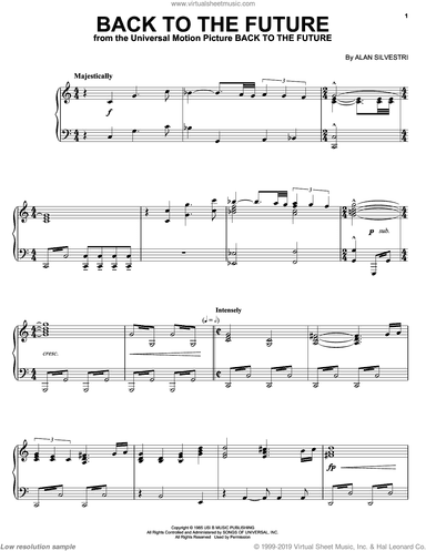 Back To The Future (Theme), (intermediate)