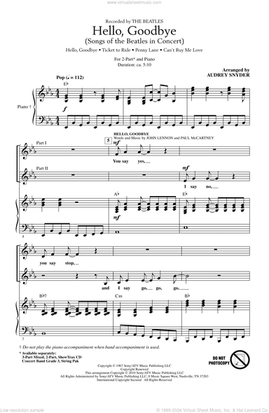 Hello, Goodbye (Songs Of The Beatles In Concert)