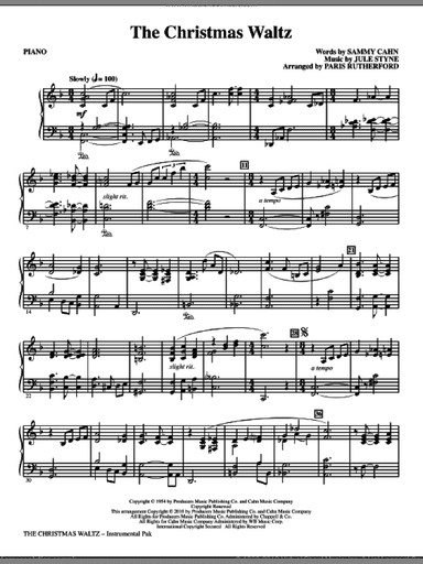 The Christmas Waltz (complete set of parts)