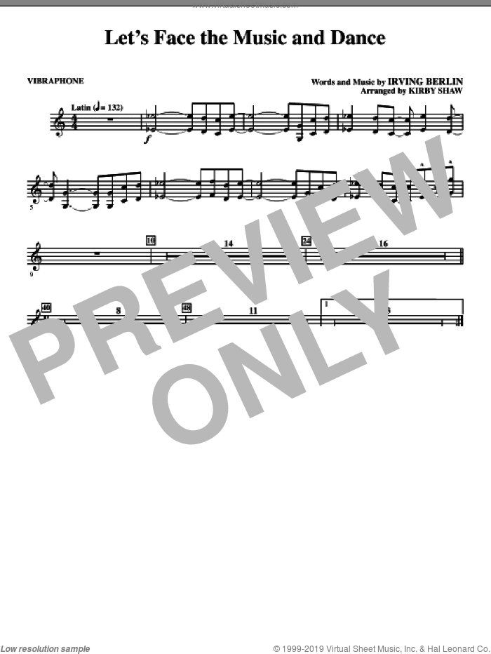 Let's Face The Music And Dance (complete set of parts)