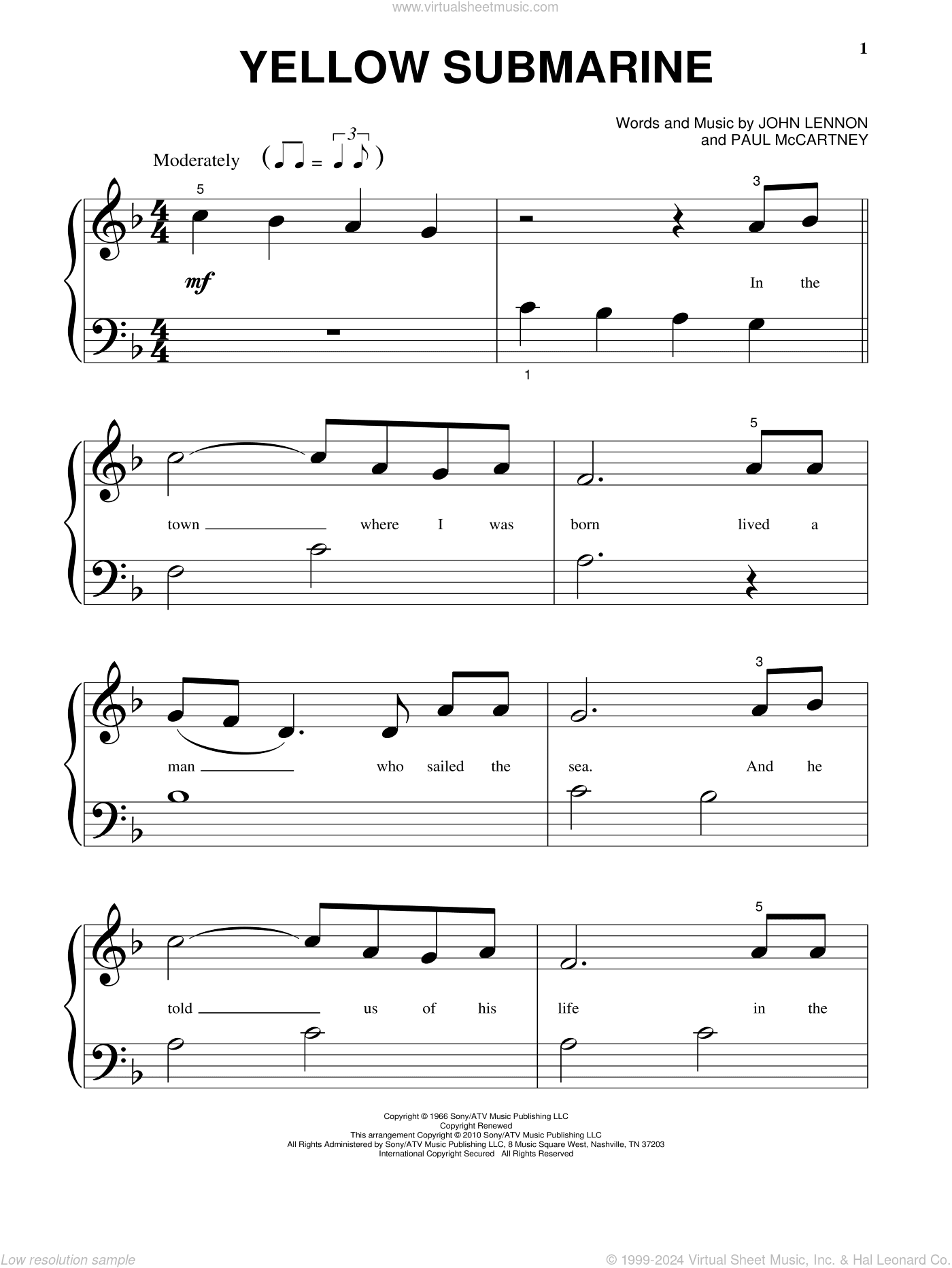 Yellow Submarine, (beginner)