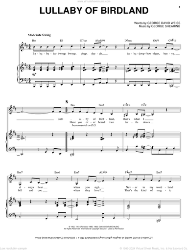 Lullaby Of Birdland