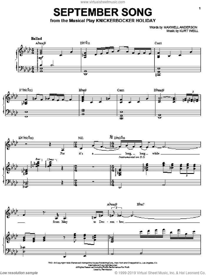 September Song