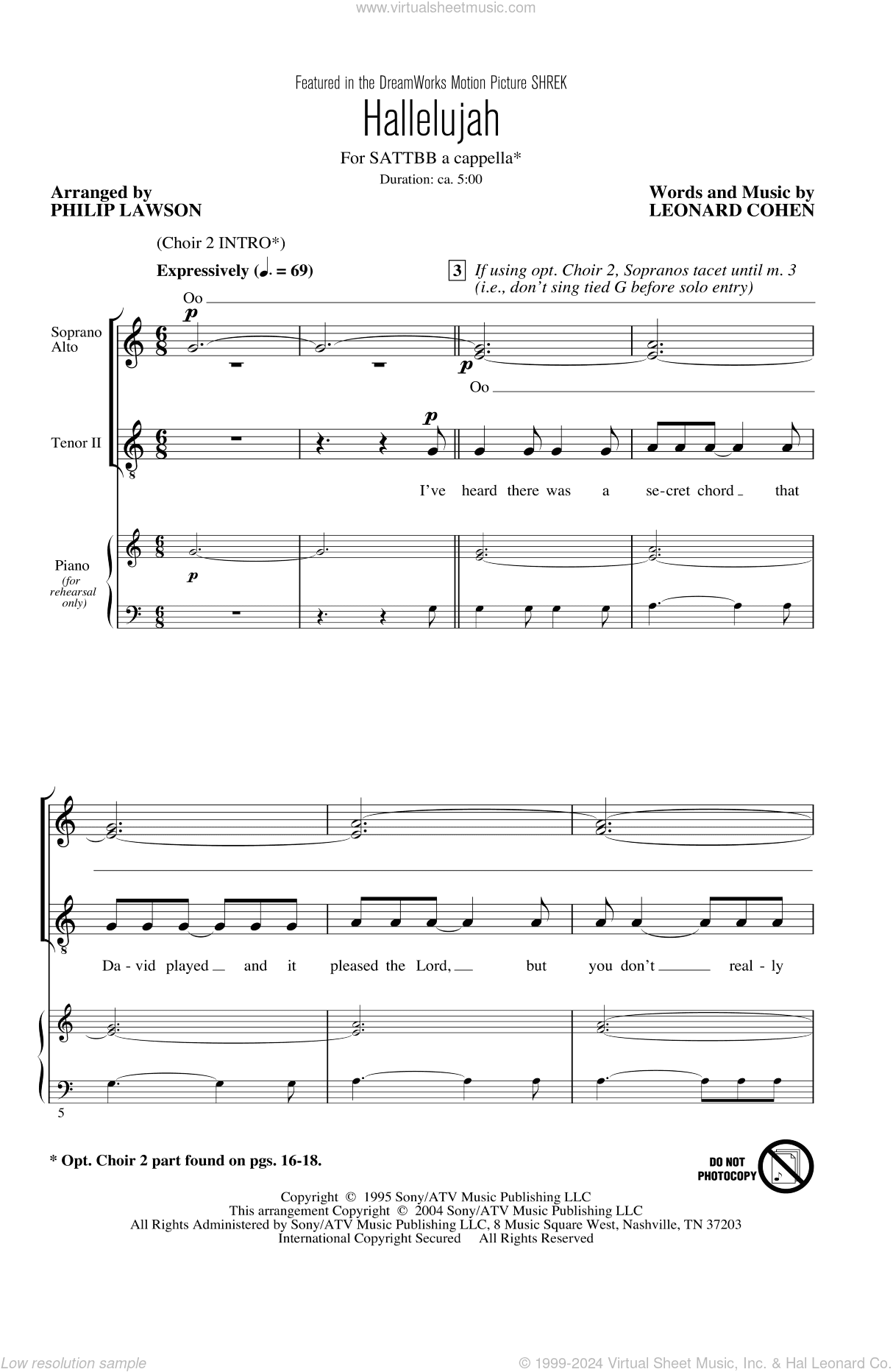 Hallelujah (arr. Philip Lawson)