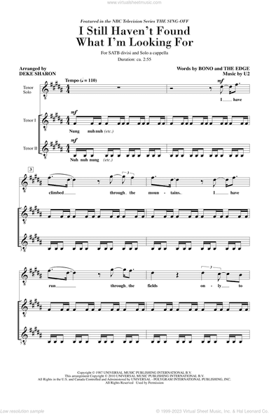 I Still Haven't Found What I'm Looking For (from NBC's The Sing-Off)
