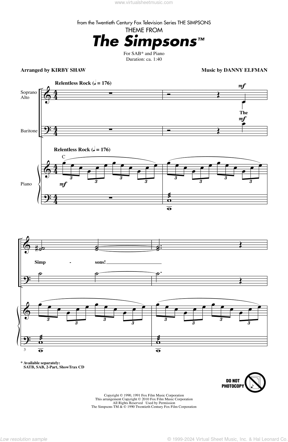 Theme From The Simpsons