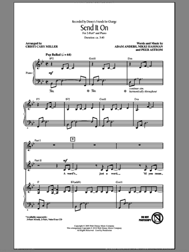 Send It On (arr. Cristi Cary Miller)