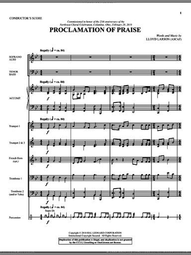 Proclamation Of Praise (COMPLETE)