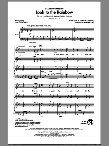 Look To The Rainbow (from Finian's Rainbow)