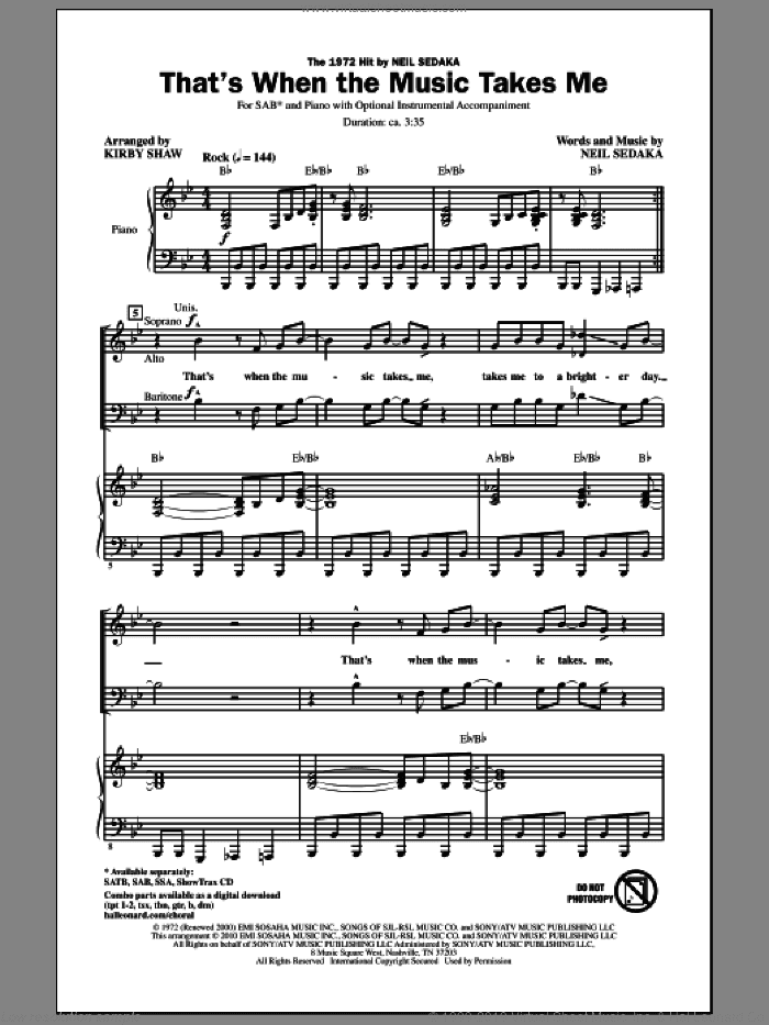 That's When The Music Takes Me