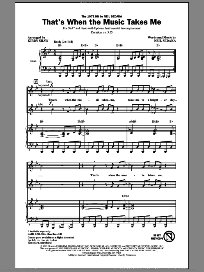 That's When The Music Takes Me