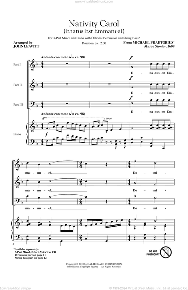 Nativity Carol (Enatus Est Emmanuel)