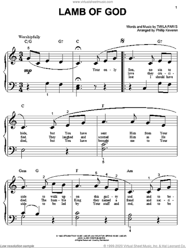 Lamb Of God (arr. Phillip Keveren)
