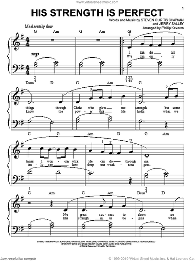 His Strength Is Perfect (arr. Phillip Keveren)