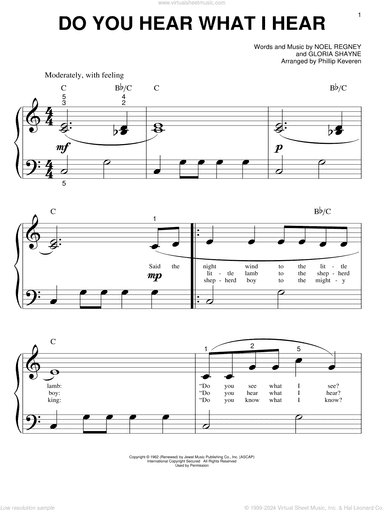 Do You Hear What I Hear (arr. Phillip Keveren)