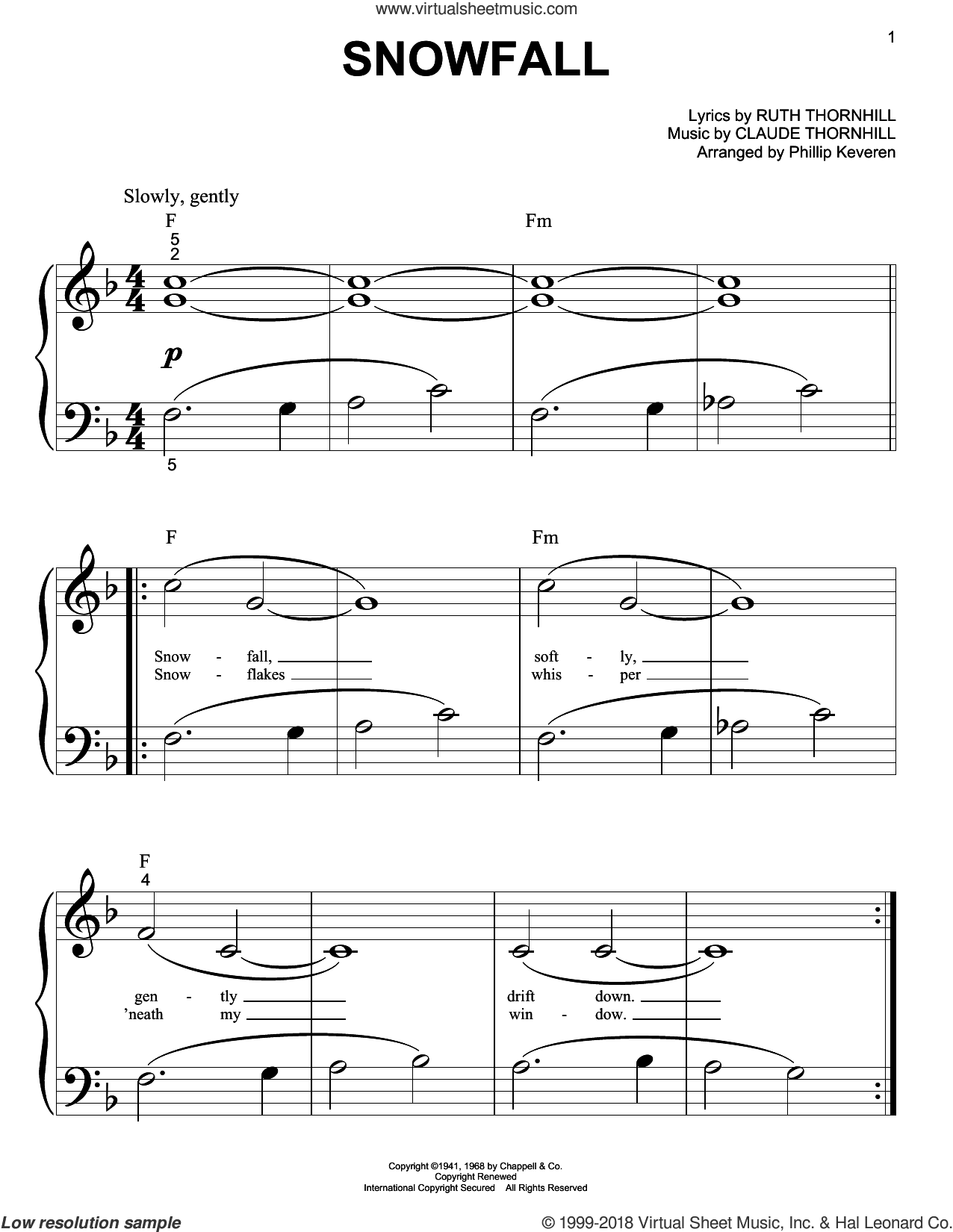 Snowfall (arr. Phillip Keveren)