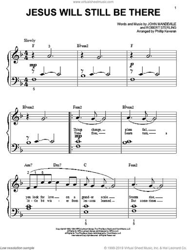 Jesus Will Still Be There (arr. Phillip Keveren)
