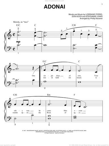 Adonai (arr. Phillip Keveren)