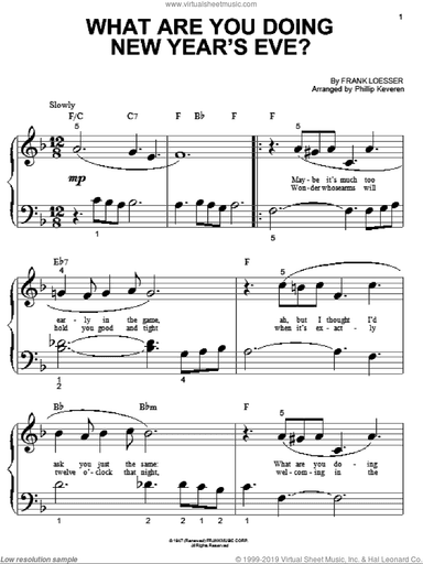 What Are You Doing New Year's Eve? (arr. Phillip Keveren)