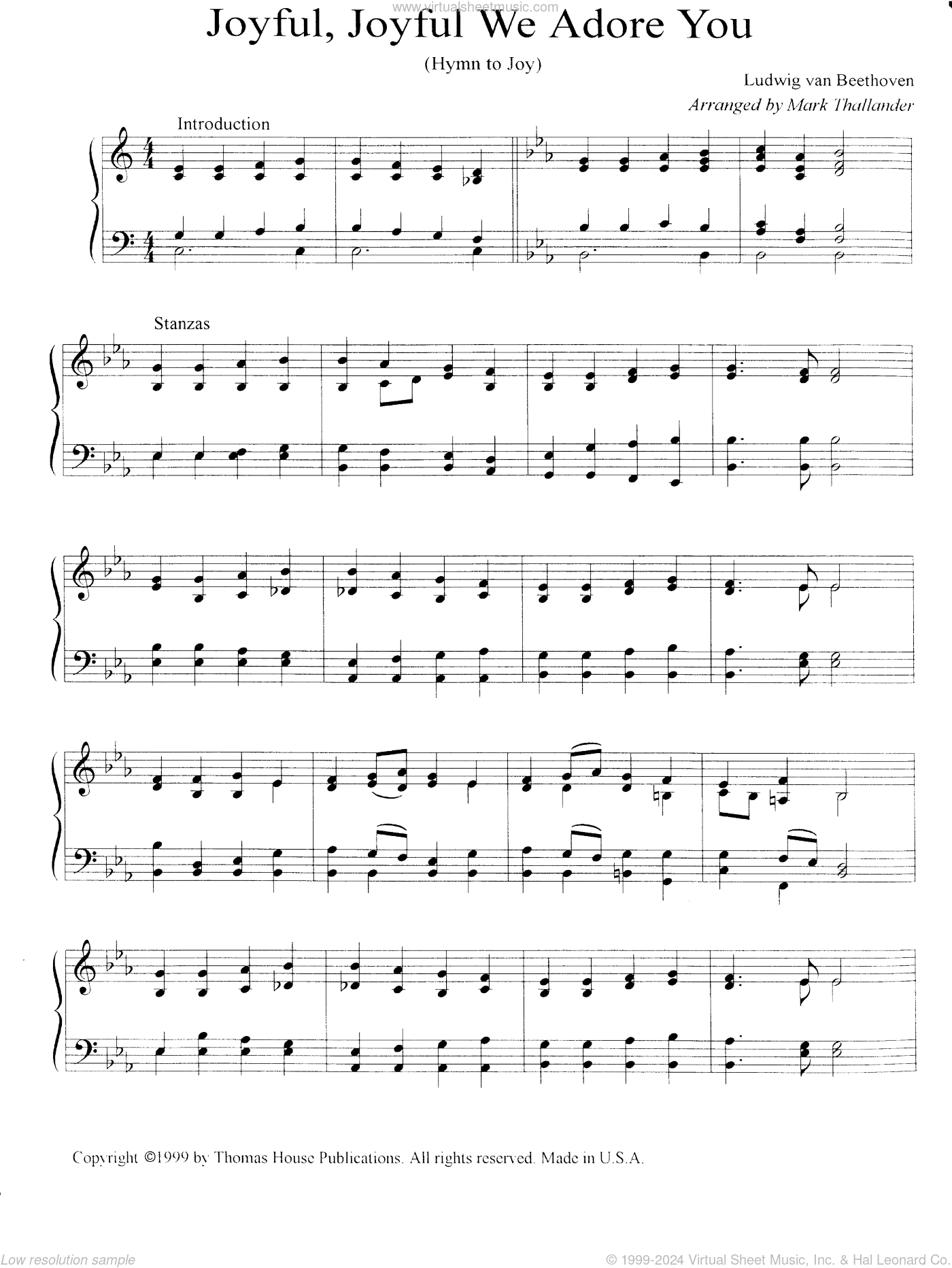 Joyful, Joyful, We Adore Thee