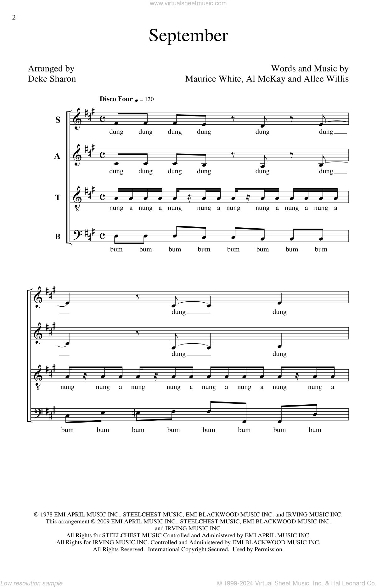 September (arr. Deke Sharon)