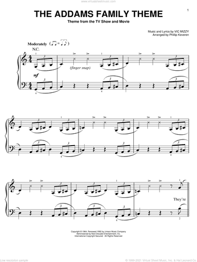 The Addams Family Theme (arr. Phillip Keveren)