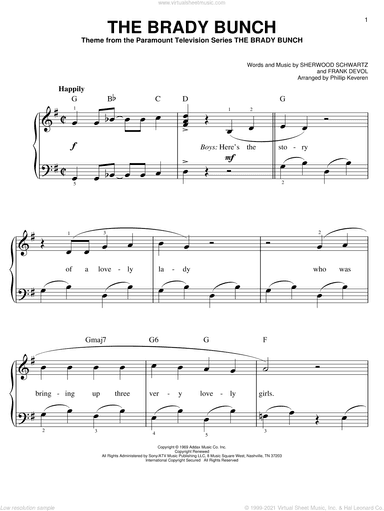 The Brady Bunch (arr. Phillip Keveren)