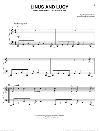 Linus And Lucy (arr. Phillip Keveren)