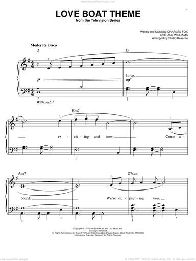 Love Boat Theme (arr. Phillip Keveren)