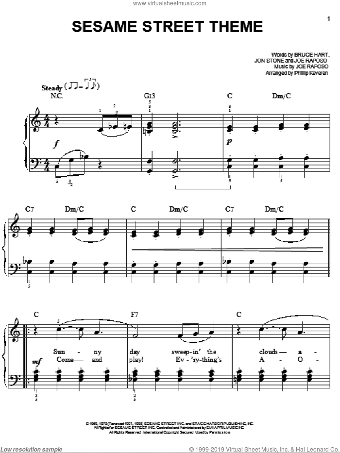 Sesame Street Theme (arr. Phillip Keveren)