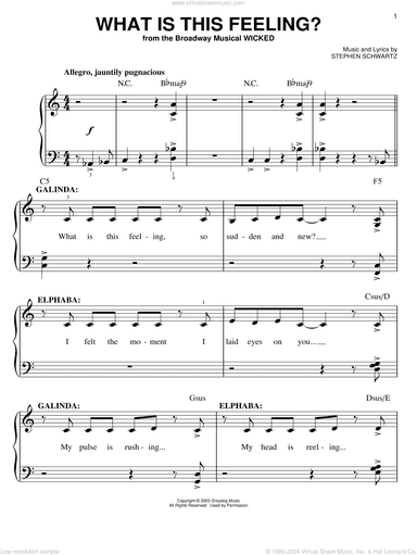 What Is This Feeling? (from Wicked)