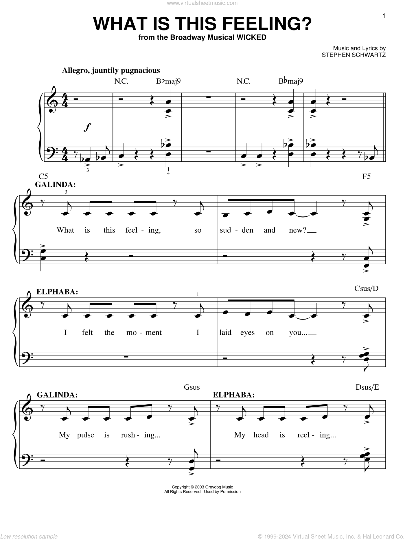 What Is This Feeling? (from Wicked)