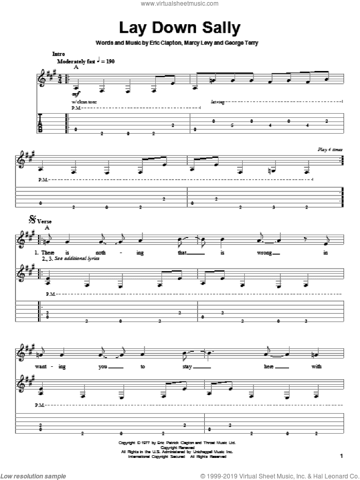 Lay Down Sally